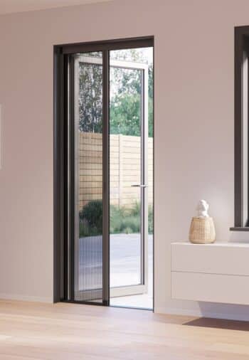 Insektsnät skjutdörr extra bred - specialmått - Svart (RAL9005)